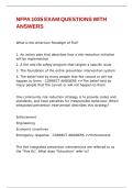 NFPA 1035 EXAM QUESTIONS WITH ANSWERS