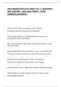UW-MADISON PSYCH 401 EXAM 1 PT&period; 2 &vert; QUESTIONS AND ANSWERS &vert; 2025&sol;2026 UPDATE  &vert; WITH COMPLETE SOLUTION&excl;&excl;
