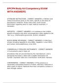 EPCPH Body Art Competency EXAM WITH ANSWERS