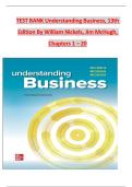 Test Bank & Exam Prep for Understanding Business&comma; 13th Edition by Nickels&comma; McHugh & McHugh &mdash; 2026 Latest Update