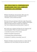 HESI MED-SURGICAL COMPREHENSIVE EXAMINATION TEST 2026 COMPLETE QUESTIONS AND ANSWERS&period;