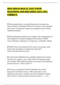 HESI MED-SURGICAL TEST PAPER QUESTIONS AND SOLUTIONS 2026 100&percnt; CORRECT&period;
