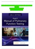 Ruppel's Manual of Pulmonary Function Testing 12th Edition Test Bank &ndash; Complete Chapters 1&ndash;13 &vert; Multiple Choice & Answer Key