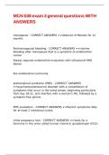 MCN 538 exam 3 general questions WITH ANSWERS
