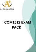 COM1512  LATEST EXAM PACK 2026&lbrack;DETAILED QUESTIONS AND CORRECT ANSWERS PROVIDED FOR YOUR REVISION&rsqb;