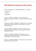 MGT 500 Exam 1 questions with answers