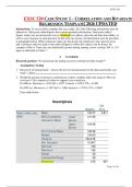 EXSC 520 CASE STUDY 1 &ndash; CORRELATION AND BIVARIATE REGRESSION TEMPLATE Liberty University
