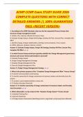 ACMP-CCMP Exam STUDY GUIDE 2026  COMPLETE QUESTIONS WITH CORRECT  DETAILED ANSWERS &vert;&vert; 100&percnt; GUARANTEED  PASS <RECENT VERSION>
