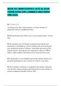 HLTH 501 BIOSTATISTICS ACTUAL EXAM PAPER WITH 100&percnt; CORRECT SOLUTIONS FOR 2026&period;