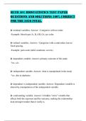 HLTH 501 BIOSTATISTICS TEST PAPER QUESTIONS AND SOLUTIONS 100&percnt; CORRECT FOR THE 2026 FINAL&period;