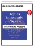 Topics in Atomic Physics &lpar;2006 Edition&rpar; &ndash; Solutions to Problems &ndash; Burkhardt