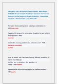 Emergency Care 14th Edition Chapter 5 Exam &comma; Most Recent  2025&sol;2026 Actual Complete Real Exam Questions And Correct  Answers &lpar;Verified Answers&rpar; Already Graded A&plus; &sol; Guaranteed  Success&excl;&excl;  &sol; Newest  Exam &sol; Just Released&excl;&excl;