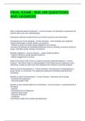 FINAL EXAM - IDIS 199 QUESTIONS AND ANSWERS