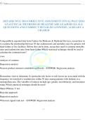 2025-2026 WGU D514 OBJECTIVE ASSESSMENT FINAL&sol;WGU D514 ANALYTICAL METHODS OF HEALTHCARE LEADERS OA ALL QUESTIONS AND CORRECT DETAILED ANSWERS &vert; ALREADY A GRADED