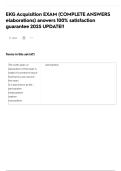 EKG Acquisition EXAM &lpar;COMPLETE ANSWERS elaborations&rpar; answers 100&percnt; satisfaction guarantee 2025 UPDATE&excl;&excl;