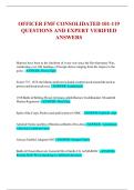 OFFICER FMF CONSOLIDATED 101-119 QUESTIONS AND EXPERT VERIFIED ANSWERS