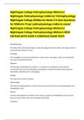 Nightingale College Pathophysiology Midterm&sol; Nightingale Pathophysiology midterm&sol; Pathophysiology Nightingale College &lpar;Midterm&rpar; Week 2-6 Quiz Questions for Midterm Prep&sol; pathophysiology midterm exam&sol; Nightingale College Pathophysiology Midterm&sol; Nightingal