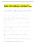 SCI 225 Pathophysiology Midterm Study Guide 2 SETS COMPILED WITH COMPLETE SOLUTION RATED A&plus; NEW&excl;&excl;