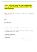 SCI 225 - Week 2 & 3 Exam&sol; SCI 225 Pathophysiology Week 2&sol;3 WITH COMPLETE SOLUTION RATED A&plus; NEW EDITION UPDATED