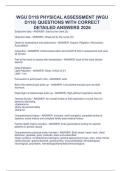 GU D118 PHYSICAL ASSESSMENT &lpar;WGU  D118&rpar; QUESTIONS WITH CORRECT  DETAILED ANSWERS 2026
