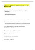 Psych 401&colon; Quiz 1 With complete solution RATED A&plus; NEW EDITION 
