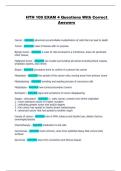 HTH 100 EXAM 4 Questions With Correct Answers