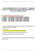 ATI PN COMPREHENSIVE EXIT ACTUAL EXAM PDF &ndash; 4 VERSIONS  &lpar;2026&sol;2027&rpar; &vert; VERIFIED PRACTICE QUESTIONS AND ANSWERS FOR  PRACTICAL NURSING STUDENTS