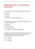 MDCB Practice Set 1 - Test 1 questions with answers&period;