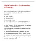MDCB Practice Set 1 - Test 2 questions with answers