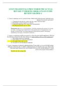 ATI FUNDAMENTALS PROCTORED PDF ACTUAL  RETAKE 2 VERSIONS 140Q&A EXAM GUIDE  REVIEW GRADED A 