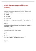 GCAP Operator 1 exam with correct answers