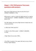 Stage 1 - CRJ 700 Systems Test exam questions with answers