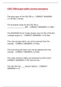 CRJ 700 exam with correct answers