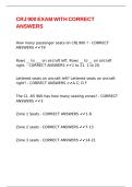 CRJ 900 EXAM WITH CORRECT ANSWERS
