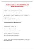 PSYCH 111- EXAM 1 &lpar;BYUI&rpar; QUESTIONS AND ANSWERS 100&percnt; CORRECT 