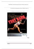 TEST BANK for Clinical Kinesiology and  Anatomy 7th Edition by Lippert Lynn 