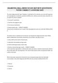 DIABETES&comma; DKA&comma; HHNS NCLEX REVIEW QUESTIONS  WITH CORRECT ANSWERS 2025