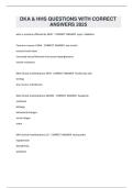 DKA & HHS QUESTIONS WITH CORRECT  ANSWERS 2025