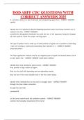 DOD ARFF CDC QUESTIONS WITH CORRECT ANSWERS 2025