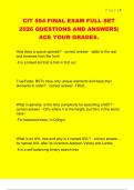 CIT 594 FINAL EXAM FULL SET  2026 QUESTIONS AND ANSWERS&vert;  ACE YOUR GRADES&period;
