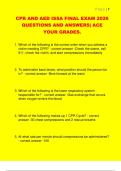 CPR AND AED ISSA FINAL EXAM 2026  QUESTIONS AND ANSWERS&vert; ACE  YOUR GRADES&period; 