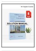 Power System Analysis by Hadi Saadat 3rd Edition - Complete Solution Manual
