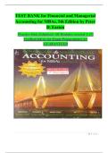 Test Bank for Financial & Managerial Accounting for MBAs&comma; 5th Edition &lpar;Peter D&period; Easton&rpar; &vert; 2025&sol;2026 Latest Update