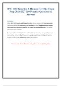 Genetics & Human Heredity Study Guide 2026&sol;2027 &vert; BSC 1005 Exam Prep & Practice Questions