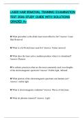 LASER HAIR REMOVAL TRAINING EXAMINATION TEST 2026 STUDY GUIDE WITH SOLUTIONS GRADED A&plus;