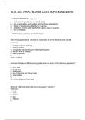 ISDS 3003 FINAL- BORNE QUESTIONS & ANSWERS