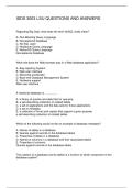 ISDS 3003 LSU QUESTIONS AND ANSWERS