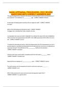 BASIC APPRAISAL PROCEDURES&comma; TEST REVIEW QUESTIONS WITH CORRECT ANSWERS