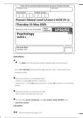 Pearson Edexcel GCSE Psychology Paper 3 &lpar;1PS0&sol;03&rpar;  2025 Exam Paper &plus; Mark Scheme
