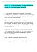 LETRS 1-4 COMPREHENSIVE EXAM PAPER 2026 EXAM Q&A STUDY GUIDE UPDATED